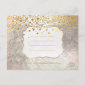 PixDezines verblind/faux folie/foto's opslaan van  Aankondigingskaart (Achterkant)