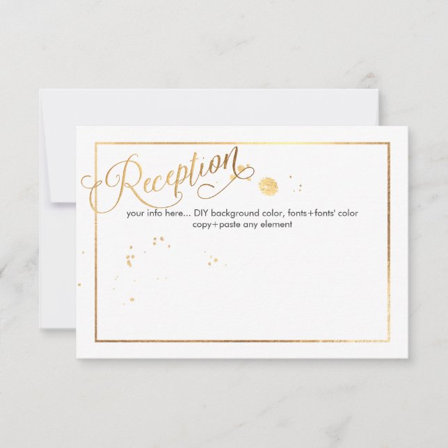 PixDezines verblind/Faux Gold Details/Receptie (Voorkant)