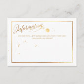 PixDezines verblind/Faux Gold-informatie Informatiekaartje (Voorkant)