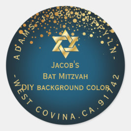 PixDezines verblind/faux goud/mitswa/DIY kleur Ronde Sticker