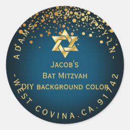 PixDezines verblind/faux goud/mitswa/DIY kleur Ronde Sticker