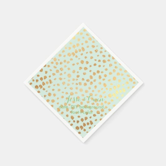 PixDezines verblind faux gouden stippen/DIY kleur/ Servetten (Hoek)