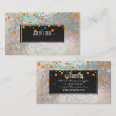 PixDezines verblind/faux zilver Visitekaartje (Voorkant / Achterkant)