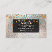 PixDezines verblind/faux zilver Visitekaartje (Achterkant)