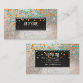 PixDezines verblind/faux zilver Visitekaartje (Voorkant / Achterkant)