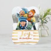 PixDezines verblind goud/vakantiekaarten Feestdagenkaart (Staand voorkant)