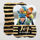 PixDezines verblind goud/vakantiekaarten Feestdagenkaart (Voorkant / Achterkant)