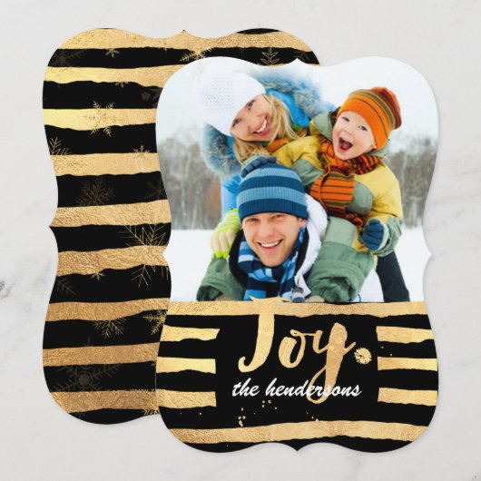 PixDezines verblind goud/vakantiekaarten Feestdagenkaart (Voorkant / Achterkant)