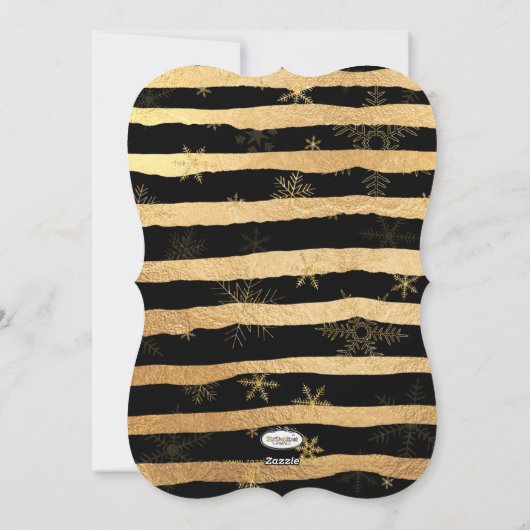 PixDezines verblind goud/vakantiekaarten Feestdagenkaart (Achterkant)