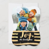 PixDezines verblind goud/vakantiekaarten Feestdagenkaart (Voorkant)