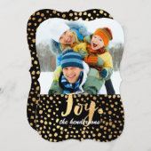 PixDezines verblind goud/vakantiekaarten Feestdagenkaart (Voorkant / Achterkant)