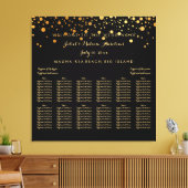 PixDezines verblind gouden/bruiloft zitgrafiek Canvas Afdruk (Insitu (Woonkamer))