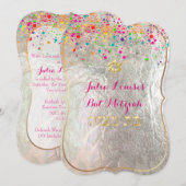 PixDezines verblind/regenboog/bat mitswa Kaart (Voorkant / Achterkant)