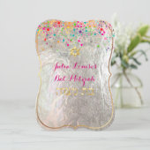 PixDezines verblind/regenboog/bat mitswa Kaart (Staand voorkant)