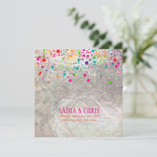 PixDezines verblind/regenboog/doe-het-zelf eveneme Kaart (Staand voorkant)