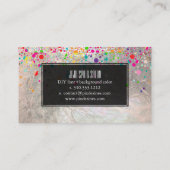 PixDezines verblind/regenboog/faux zilver Visitekaartje (Achterkant)