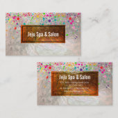 PixDezines verblind/regenboog/faux zilver Visitekaartje (Voorkant / Achterkant)