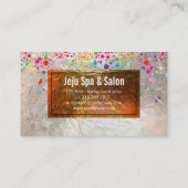 PixDezines verblind/regenboog/faux zilver Visitekaartje (Achterkant)