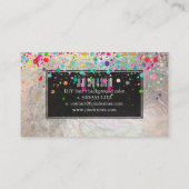 PixDezines verblind/regenboog/faux zilver Visitekaartje (Achterkant)