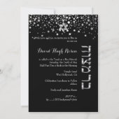 PixDezines verblind zilver/Bar Mitzvah/paarse Kaart (Achterkant)