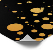 PixDezines verblindd/faux goud/specks/DIY ontvangs Poster (Hoek)