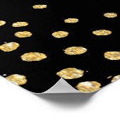 PixDezines verblindd/faux goud/specks/DIY ontvangs Poster (Hoek)