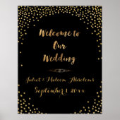 PixDezines verblindd/faux goud/specks/DIY ontvangs Poster (Voorkant)