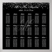 PixDezines verblindde zilvervlekken/zitdiagram Poster (Voorkant)