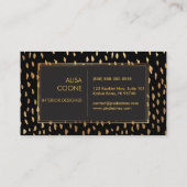 PixDezines verblinde faux gouden spikken Visitekaartje (Achterkant)