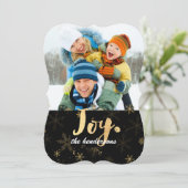 PixDezines verblinde goud- en vakantiekaarten Feestdagenkaart (Staand voorkant)