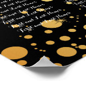 PixDezines, verblinde/gouden spectra/zitplaatskaar Poster (Hoek)