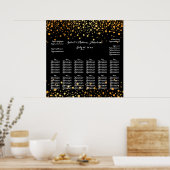 PixDezines, verblinde/gouden spectra/zitplaatskaar Poster (Keuken)