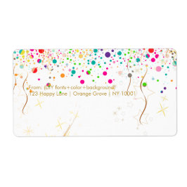 PixDezines verblinde regenboog/DIYbackground Etiket