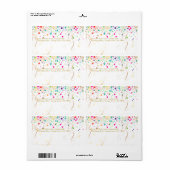 PixDezines verblinde regenboog/DIYbackground Etiket (Full Sheet)