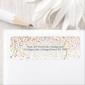 PixDezines verblinde regenboog/DIYbackground Etiket (Insitu)