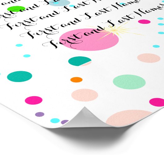 PixDezines verblinde regenboog/zitplaats Poster (Hoek)