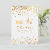 PixDezines verblinden/faux gouden specs/diy event Kaart (Staand voorkant)