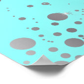 PixDezines verblinden/faux Silver-specks/DIY-kleur Poster (Hoek)