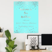PixDezines verblinden/faux Silver-specks/DIY-kleur Poster (Thuiskantoor)