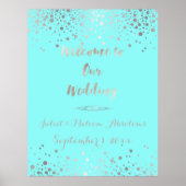 PixDezines verblinden/faux Silver-specks/DIY-kleur Poster (Voorkant)