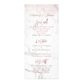 PixDezines Verbluffend Nep Rose Goud+Marmer Menu (Achterkant)