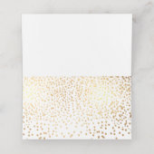 PixDezines Verblufte Faux Gold Confetti Plaatskaar Plaatskaartje (Binnenkant ongevouwen)