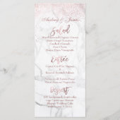 PixDezines Verblufte Faux Roos Gold + Marble Menu (Achterkant)