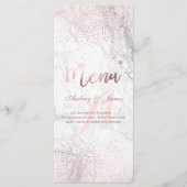 PixDezines Verblufte Faux Roos Gold + Marble Menu (Voorkant)