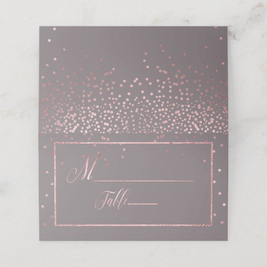 PixDezines Verblufte Faux Roos Gouden DIY achtergr Plaatskaartje (Buitenkant ongevouwen)