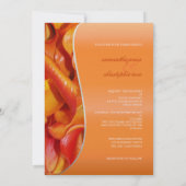 PixDezines verbrand oranje calla lily Kaart (Achterkant)