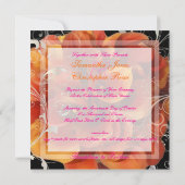 PixDezines verbrand oranje calla lily Kaart (Achterkant)