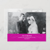 PixDezines Vernieuwen Geloften, sla de datum / DIY Aankondigingskaart (Voorkant / Achterkant)