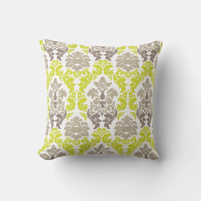 PixDezines versailles damast/diy achtergrondkleur Kussen (Voorkant)