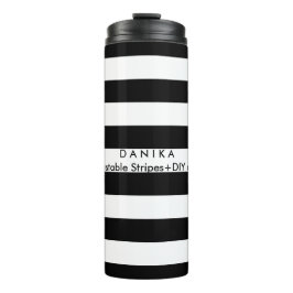 PixDezines Verstelbare Stripes/DIY achtergrond Thermosbeker